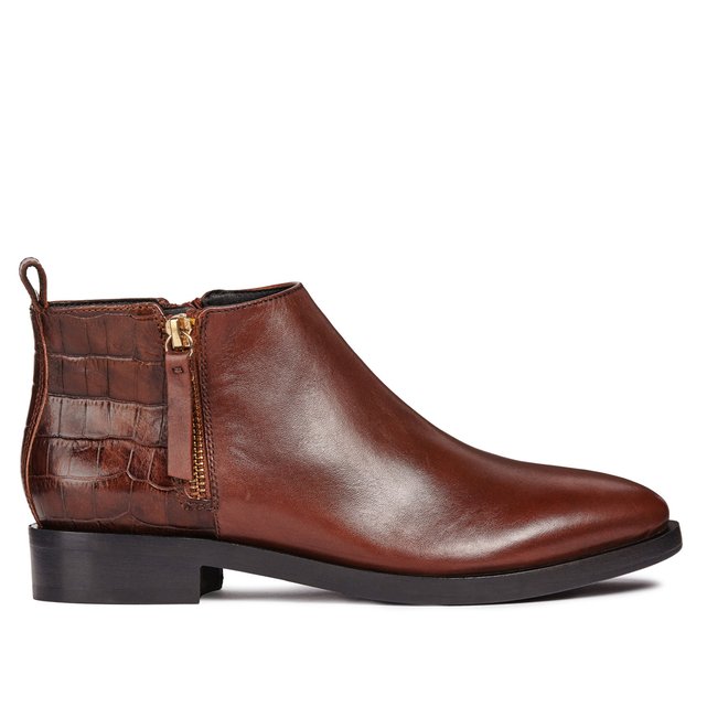 Redoute marron Boots Geox donna La brogue OOXSwx