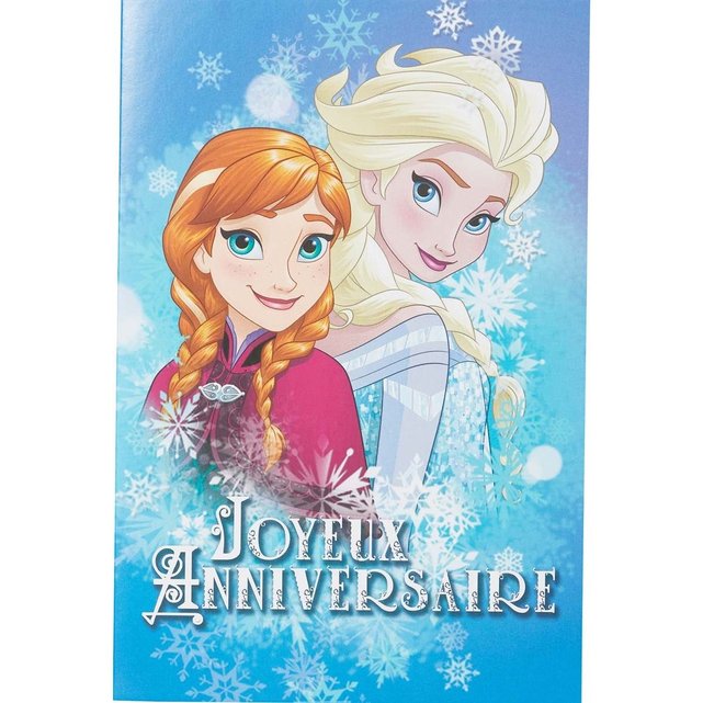 Carte Anniversaire Elsa Et Anna Multicolore Draeger La Carterie La Redoute
