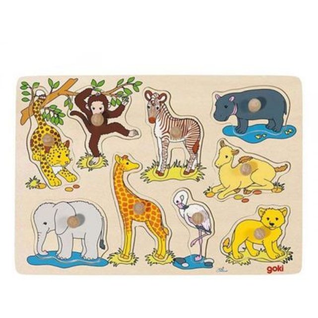 Puzzle Bois Bebes Animaux D Afrique Gollnest La Redoute