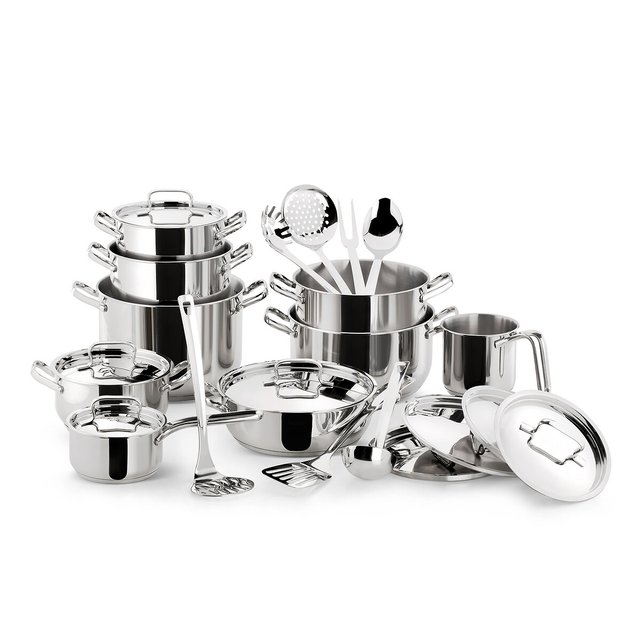 Batterie de cuisine 24 pièces sfiziosa inox Lagostina | La ...