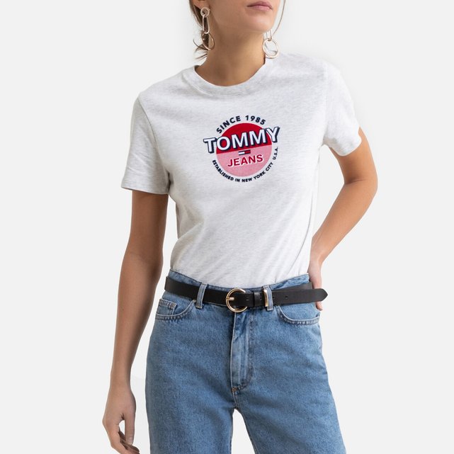 tommy jeans rainbow embroidered crew neck sweatshirt