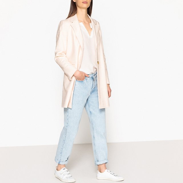 Redoute La coton Pablo texturé Manteau en nude SW1XYq