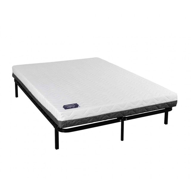 Matelas Ressorts 5 Zones Cadre A Lattes Pieds Embellie Blanc Terre De Nuit La Redoute