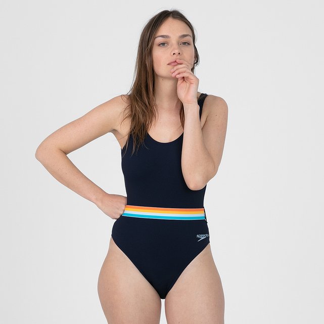 navy speedo swimsuit