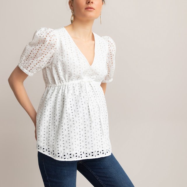 Umstandsbluse aus Lochstickerei  LA REDOUTE COLLECTIONS image 0