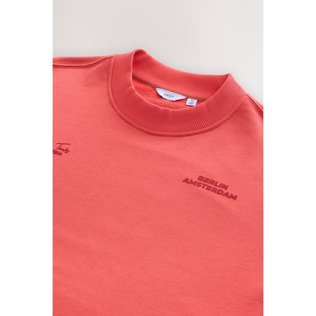 Sweat Ras Du Cou Léger 100% Coton - Coupe Décontractée - Logo Brodé Cerf - NEXT Marque Anglaise