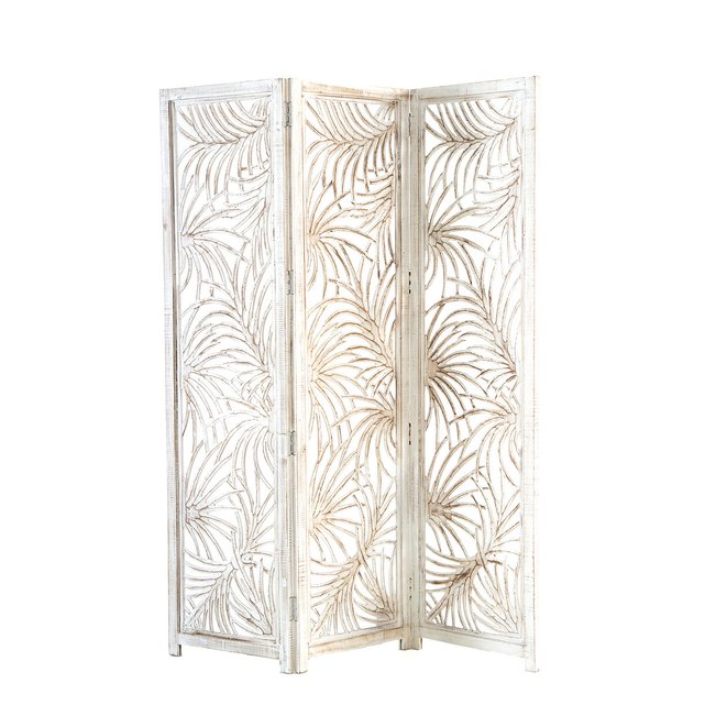 Aima Mango Wood Screen White La Redoute Interieurs La Redoute