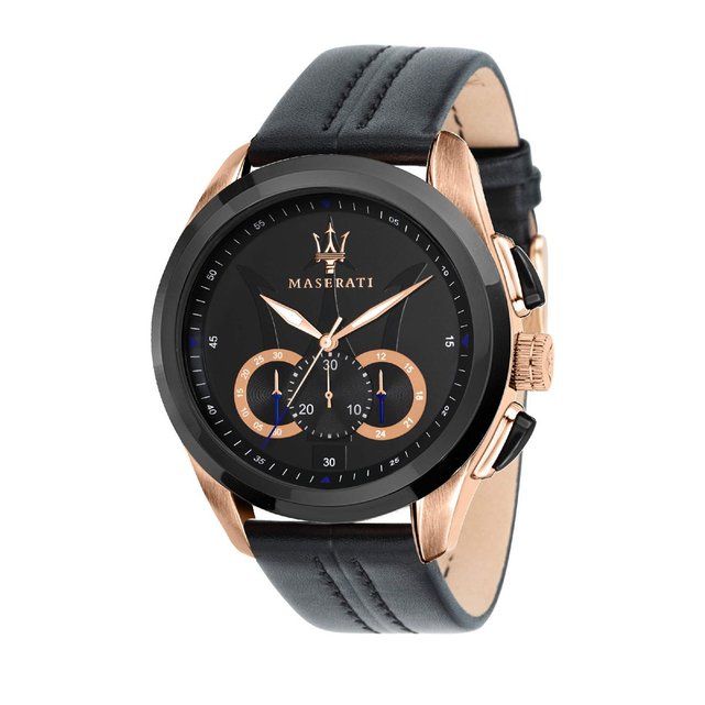 Montre Homme En Cuir Noir Noir Maserati La Redoute