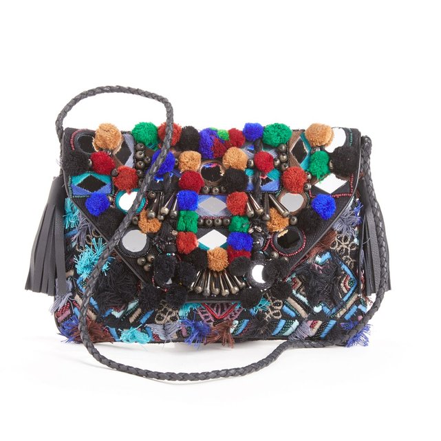 pochette 224 pompons et miroirs lyra wallet multicolore pochette 224 pompons et miroirs lyra wallet multicolore