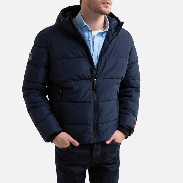 Hooded sports puffer jacket Superdry | La Redoute