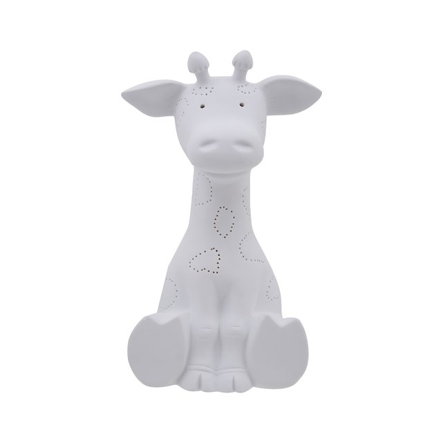 White giraffe deals lamp