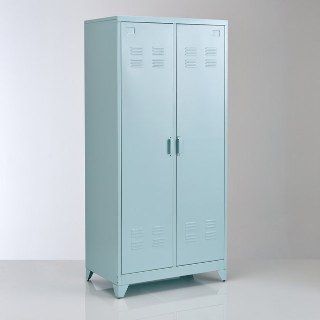 Armoire 2 Portes En Metal Hiba La Redoute Interieurs La Redoute
