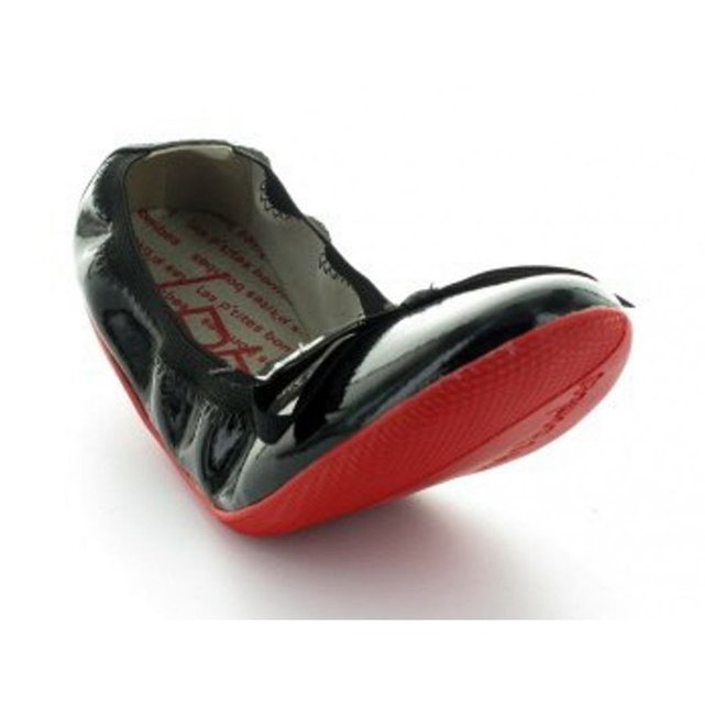 R Noir Les P'tites WOMAN Ballerine LPB Vernis Ella Bombes gYxUz