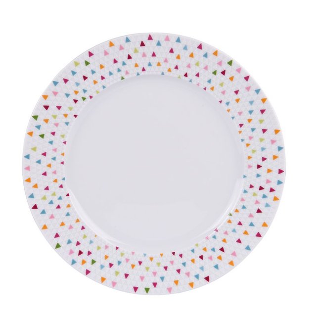 Assiette plate manaos 27 cm (lot de 6) blanc Table Passion ...