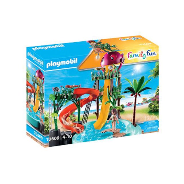 Nieuwe betekenis meesteres bijeenkomst Waterpark met glijbanen multicolor Playmobil | La Redoute