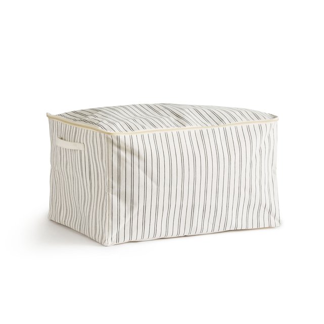 striped storage bags