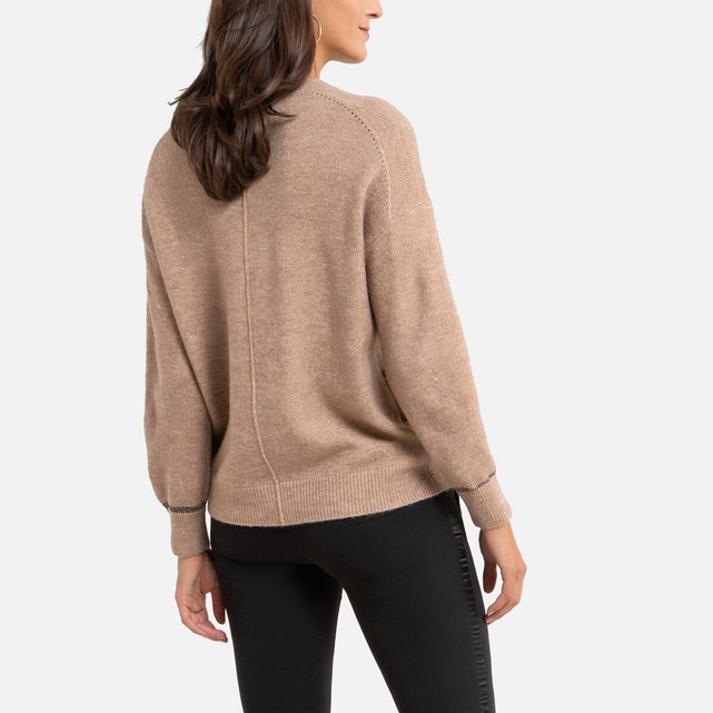 mêleebeige Anne Weyburn | La Redoute Jacquard trui in grof tricot mêleebeige Anne Weyburn | La