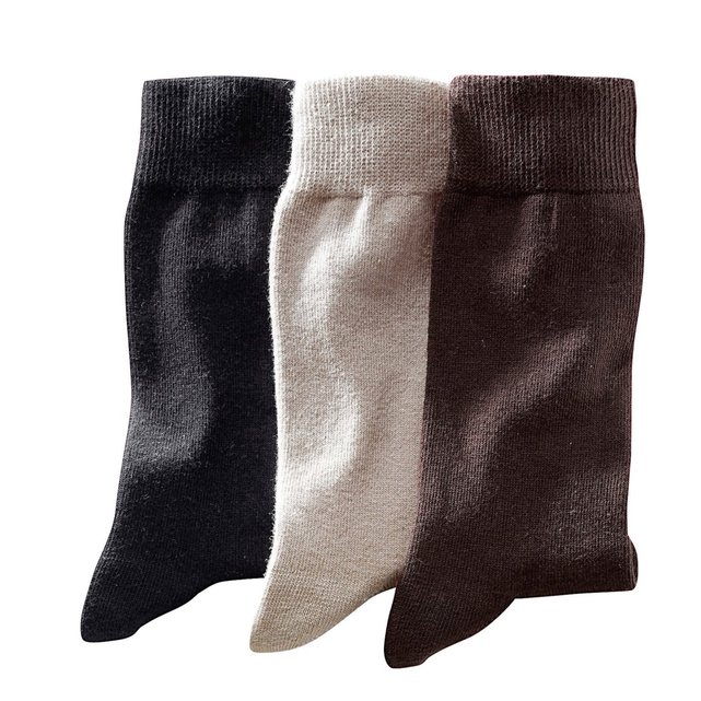 Pack of 3 Pairs of Plain Cotton Rich Socks Pack of 3 Pairs of Plain Cotton Rich Socks