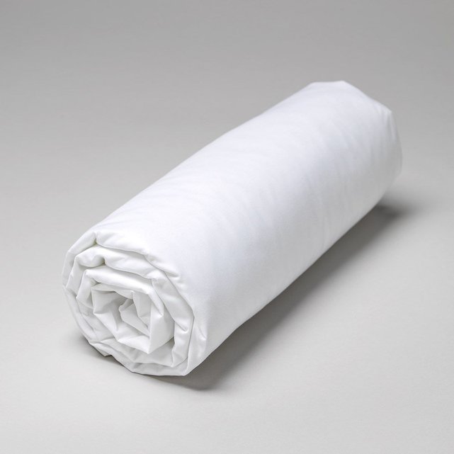 Drap Housse Satin De Coton Egyptien 240 Fils 600tc New York Blanc Cotton Co La Redoute