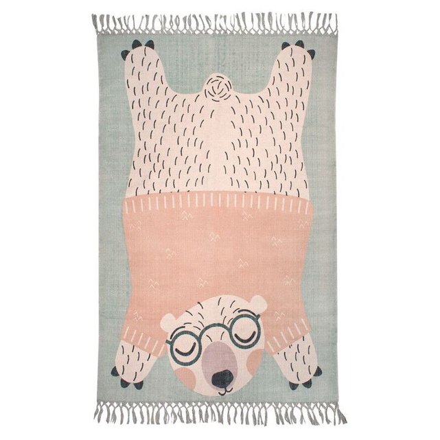 Oden l\'ourson à lunettes vert, rectangle pour chambre bébé par ... Oden l\'ourson à lunettes vert, rectangle pour chambre bébé par ...