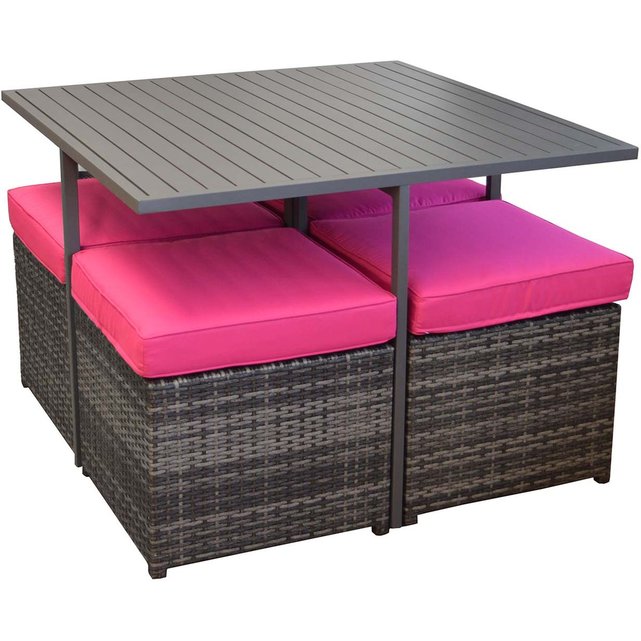 Salon de jardin en aluminium et résine tressée cubio Proloisirs | La ... Salon de jardin en aluminium et résine tressée cubio Proloisirs | La ...