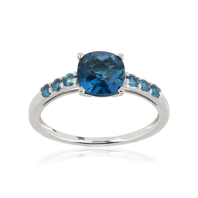 bague or blanc topaze bleu maty bague or blanc topaze bleu maty