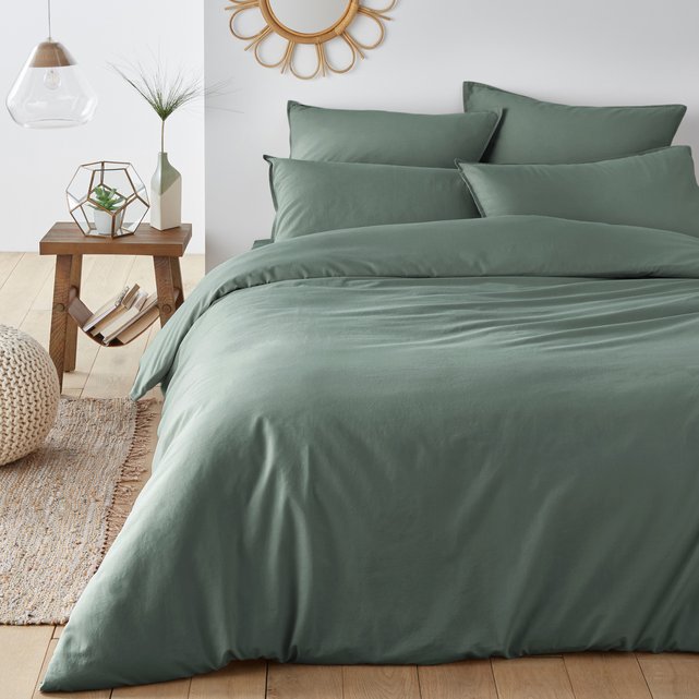 Scenario Plain Washed Cotton Duvet Cover La Redoute Interieurs