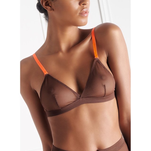 soutien gorge orange fluo