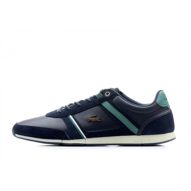 Lacoste Menerva Bleu - Chaussures Baskets basses Homme Lacoste Menerva Bleu - Chaussures Baskets basses Homme
