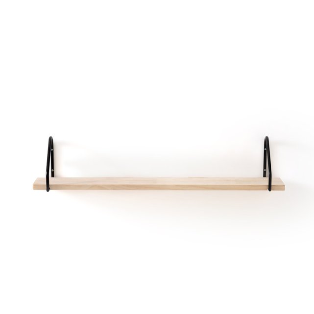 Vinto wood and metal wall shelf , black, La Redoute Interieurs | La Redoute