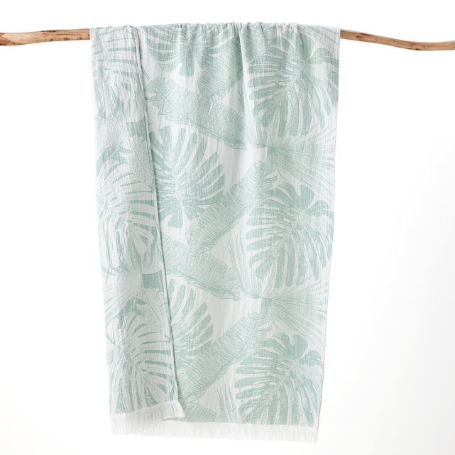 Fouta strandlaken bladeren groen La Redoute Interieurs ...