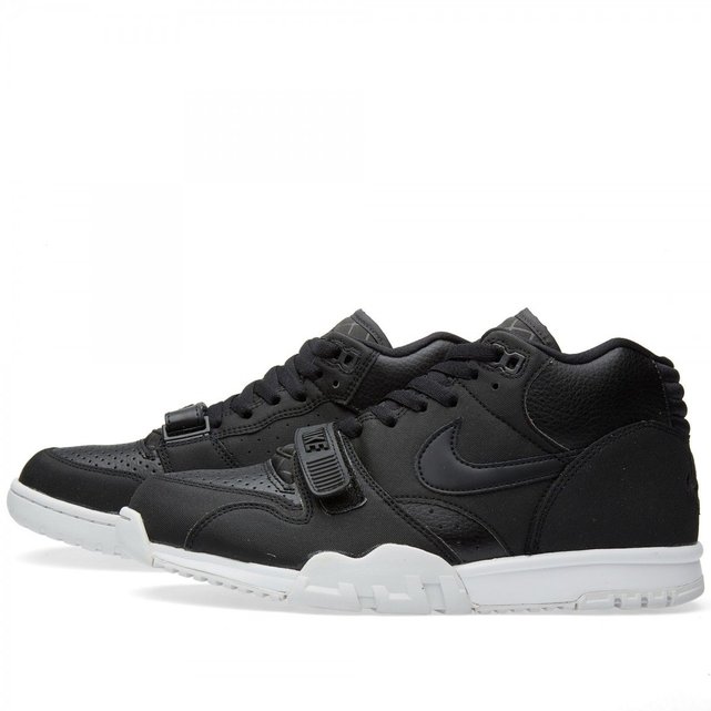 Air trainer 1 mid baskets noires 317554005 noir Nike Air trainer 1 mid baskets noires 317554005 noir Nike