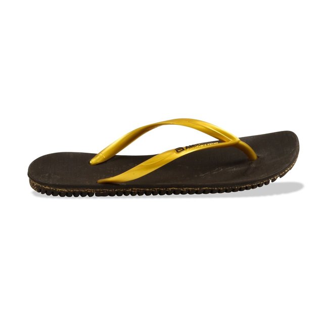 femme Marron et Doré AMAZONAS Tongs Bio Flip Flop p5xzOqw