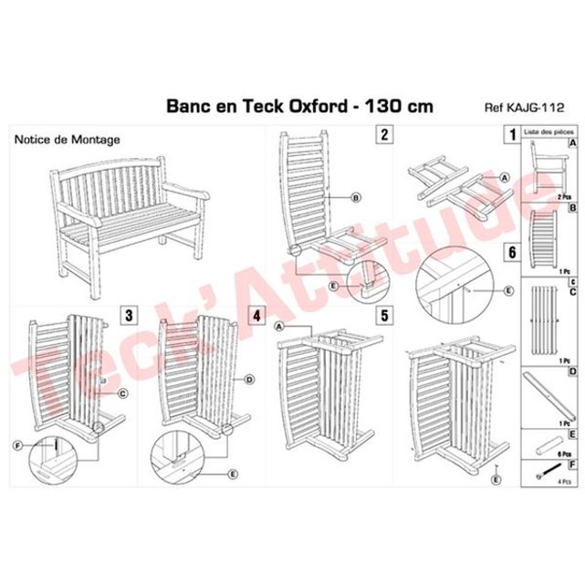 Banc en teck ecograde oxford 130 cm naturel Teck Attitude | La Redoute Banc en teck ecograde oxford 130 cm naturel Teck Attitude | La Redoute