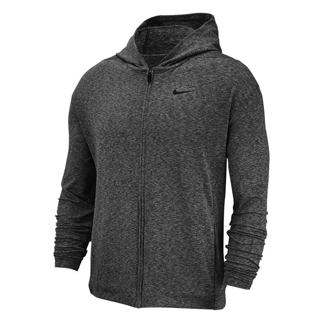 Dri-fit zip-up hoodie , dark grey marl, Nike | La Redoute