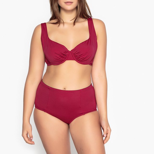 Goede Steunende bikinislip met hoge taille zwart La Redoute Collections TM-42