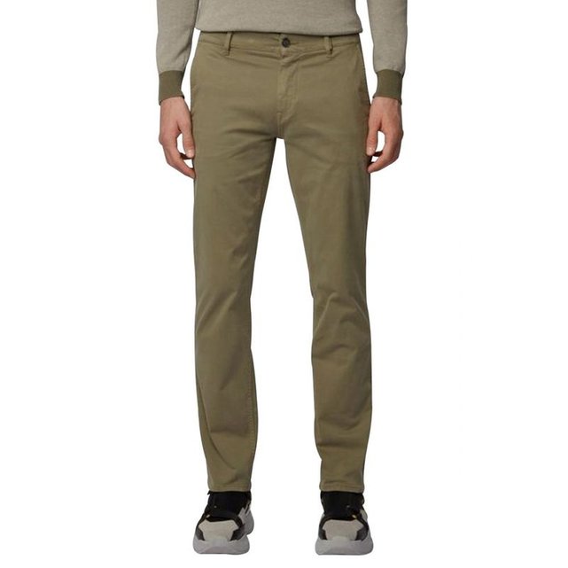 Pantalon chino basic slim stretch schinoslim d vert Hugo Boss Orange ...