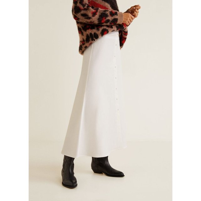 Boutonnée Jupe La Redoute Longue Mango wXnxOZqvA