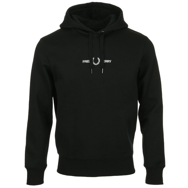 Fred perry embroidered top hooded sweatshirt