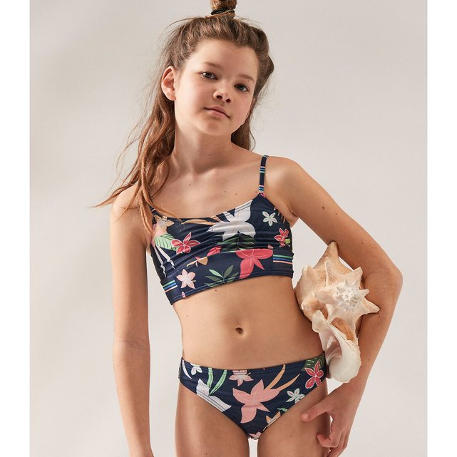 behandeling retort prijs Bikini met bloemenprint, 2 delig zwarte bloemenprint Roxy | La Redoute