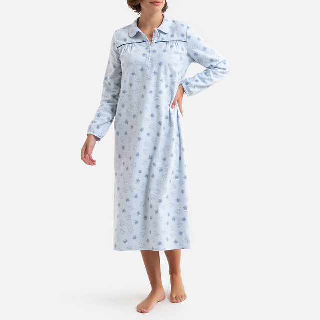 Brushed cotton nightdress in floral 
