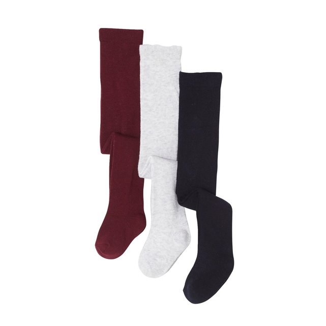 Lot De 3 Collants Maille Vertbaudet La Redoute