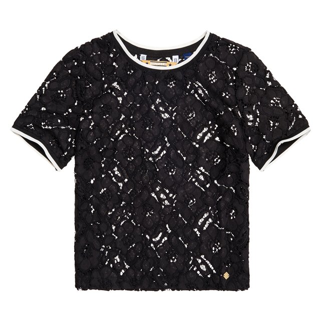 T-shirt de gola redonda, mangas curtas  SUPERDRY image 0