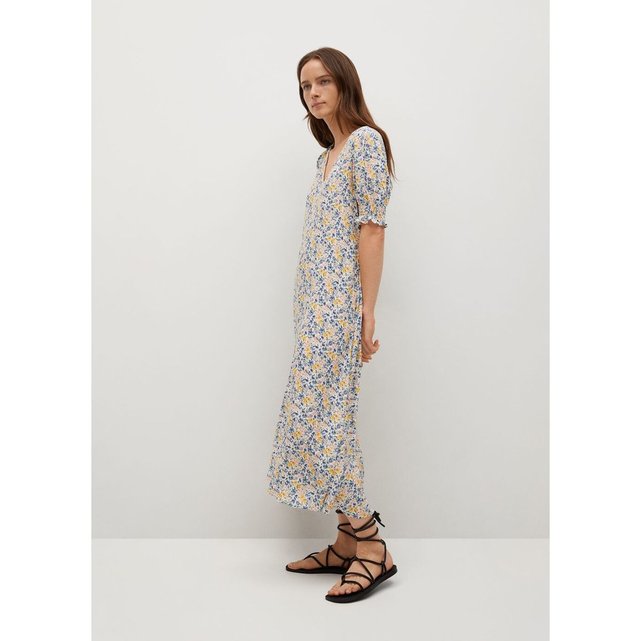 robe mango imprime fleuri