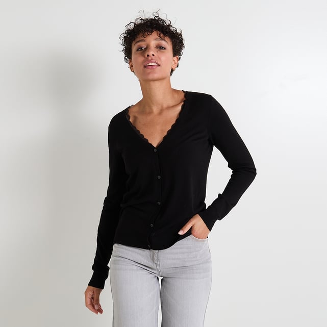 Gilet Col V Femme – Viscose, Manches Longues, Confortable – Coupe Classique Pour Tenue Quotidienne élégante - 12
