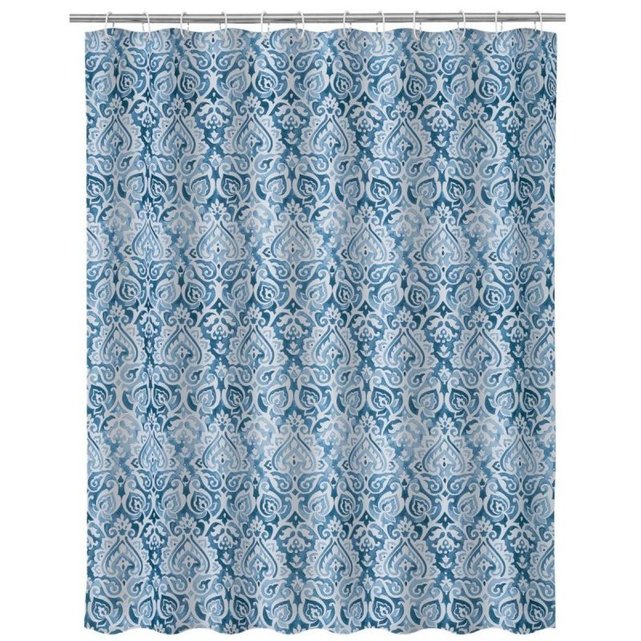 Rideau de douche bleu floral - 180x200cm Wadiga | La Redoute Rideau de douche bleu floral - 180x200cm Wadiga | La Redoute