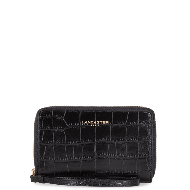 Portefeuille Lancaster En Cuir Noir - Occasion, Bon état