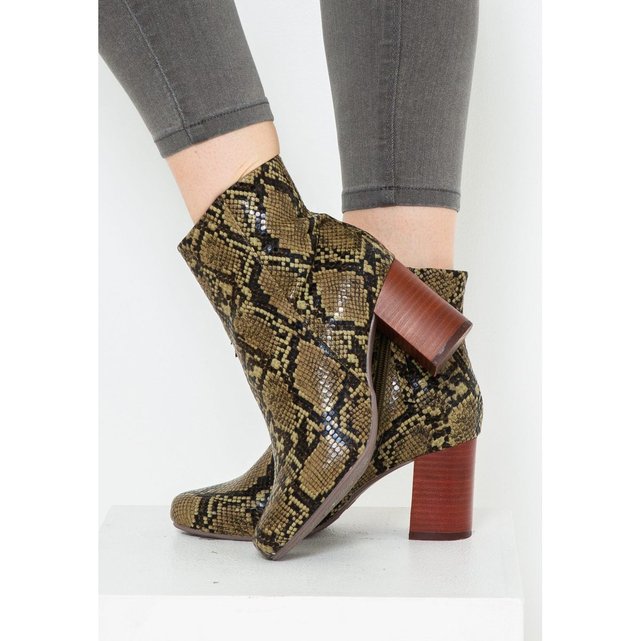 camaieu bottines python