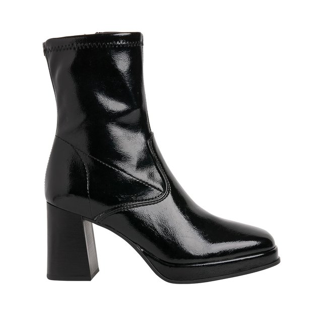 Shiny on sale ankle boots