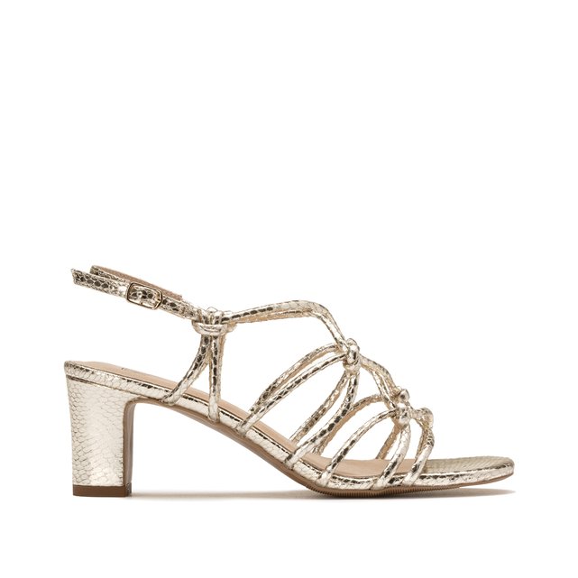 iridescent sandals